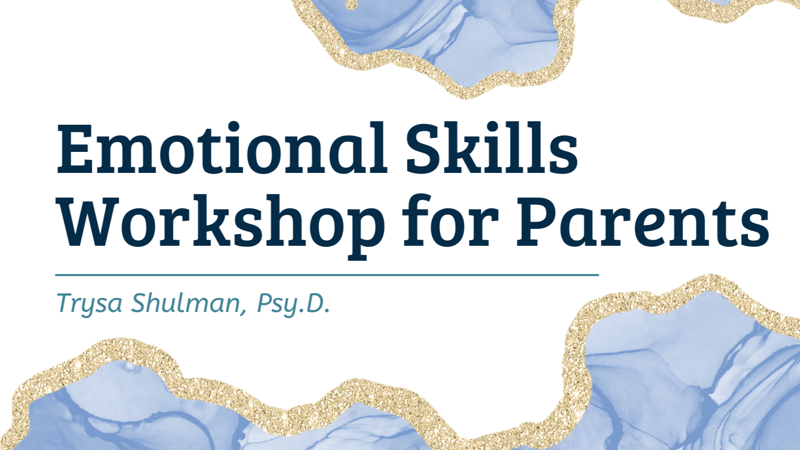 Emotional Skills Workshop for Parents